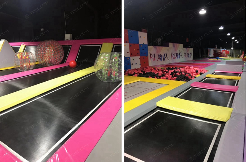 室內自由蹦床(chuáng)圖片