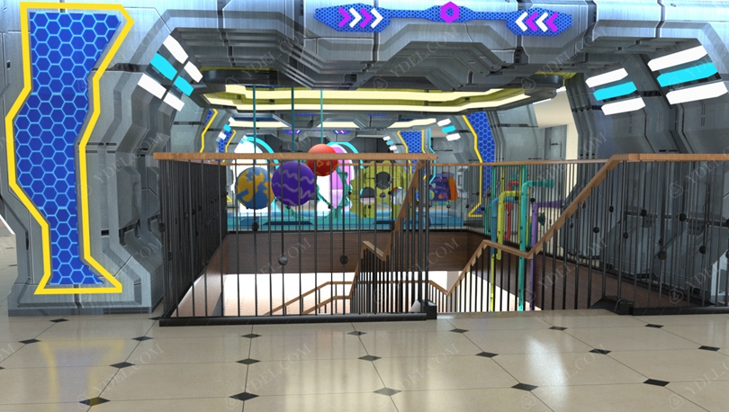 室（shì）內兒童淘氣堡樂園分層設計