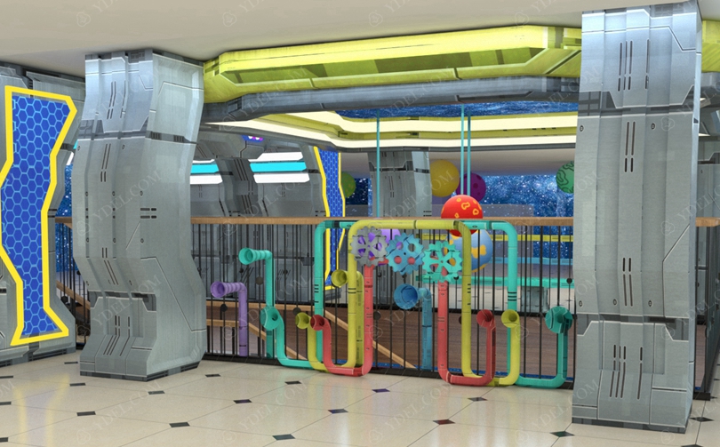 室（shì）內（nèi）兒童淘氣堡樂園機械風（fēng）格