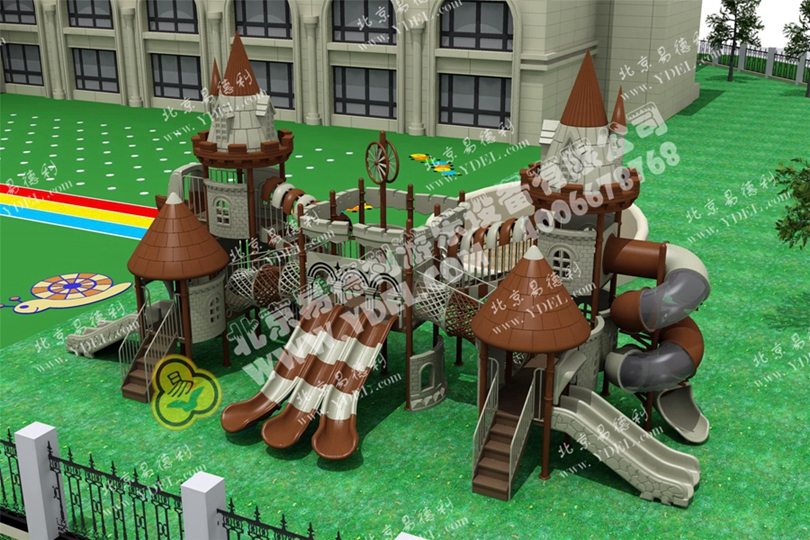 高端戶外城堡造（zào）型滑梯（tī）