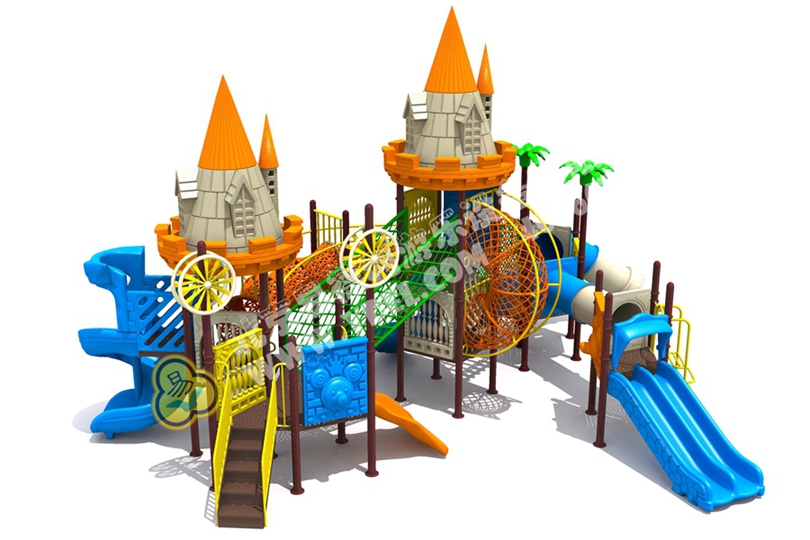 戶外城堡滑梯兒童遊樂設備