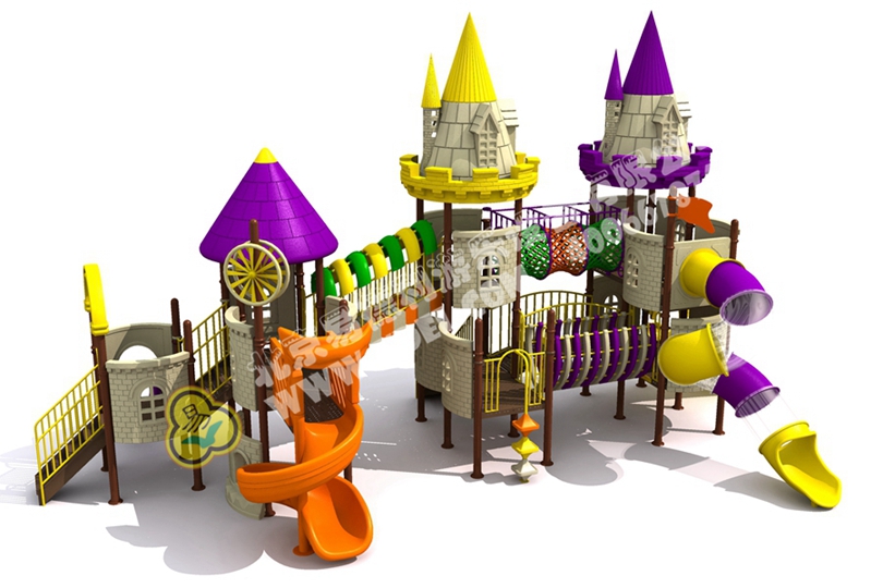 小型（xíng）幼兒（ér）園城堡滑梯二