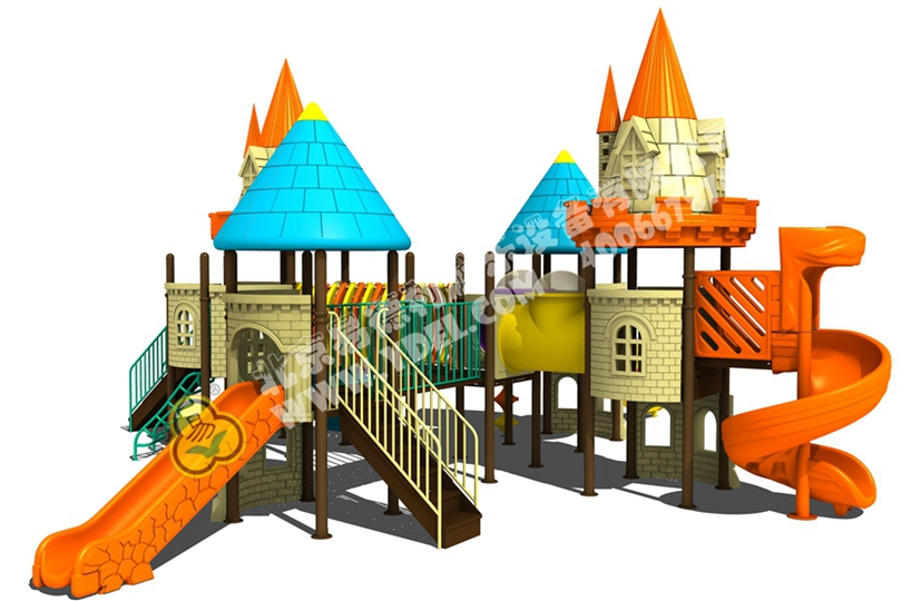 廣東幼兒園戶（hù）外兒童城堡滑梯