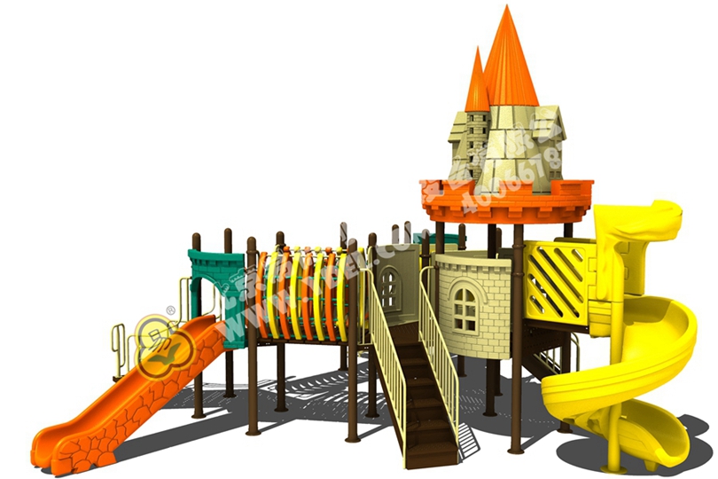 甘肅幼兒園戶外兒童城堡滑梯（tī）