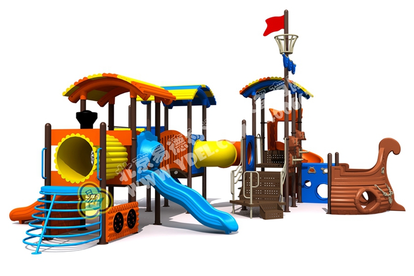 戶外火（huǒ）車頭模型滑梯