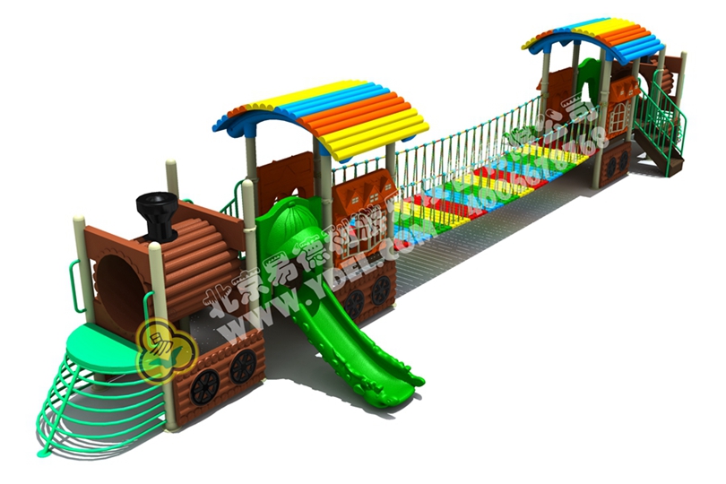 幼（yòu）兒園火車頭滑（huá）梯遊樂設備三