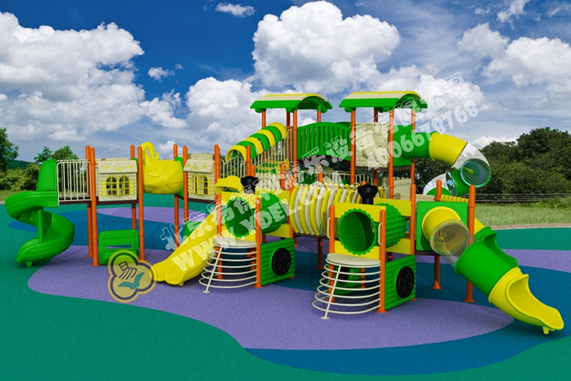 戶外兒童火（huǒ）車（chē）頭滑滑梯設備