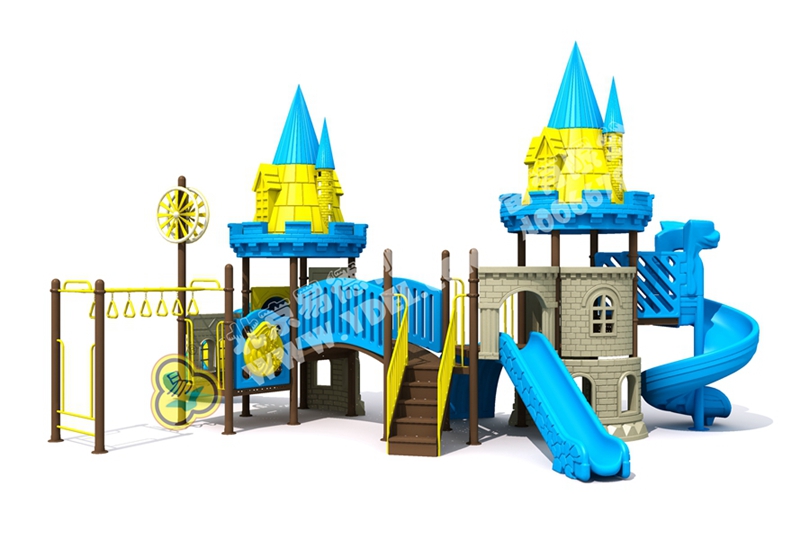 幼兒園戶（hù）外兒童城堡滑梯六