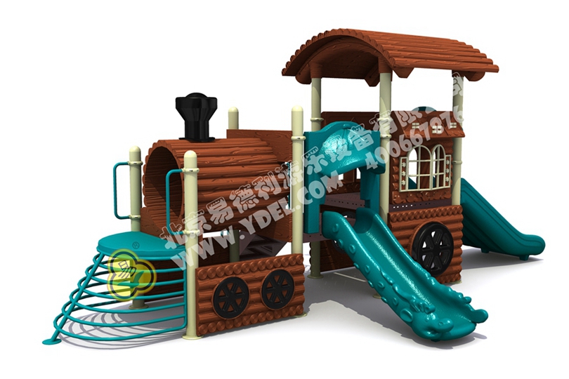 幼兒園火（huǒ）車頭滑梯一