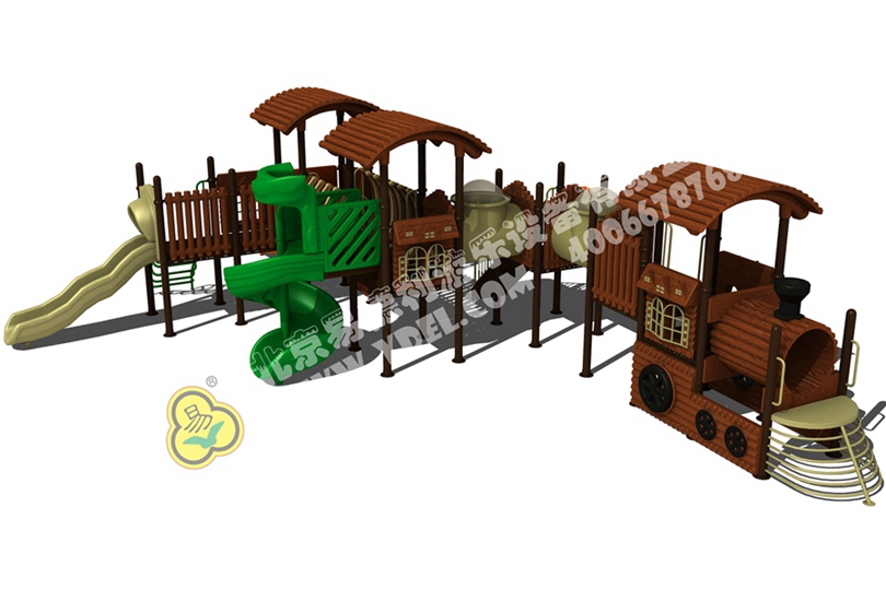 戶外火車頭滑梯（tī）四