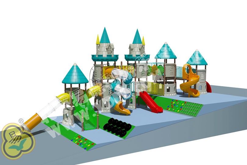 戶外兒童組合城堡滑（huá）梯2