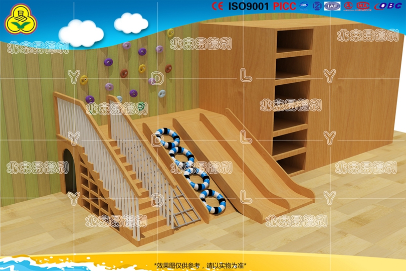 幼（yòu）兒園室內木製滑滑（huá）梯（tī）