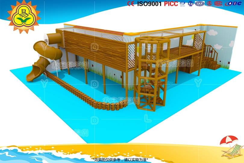 幼兒園木製滑滑梯