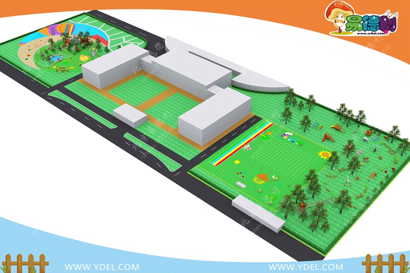 幼兒園戶外遊樂設備項目落地
