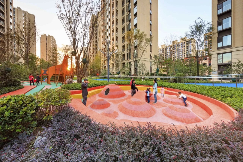 社區小孩子遊（yóu）樂場（chǎng）設備