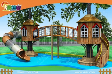 戶外兒童木製滑梯非標定製