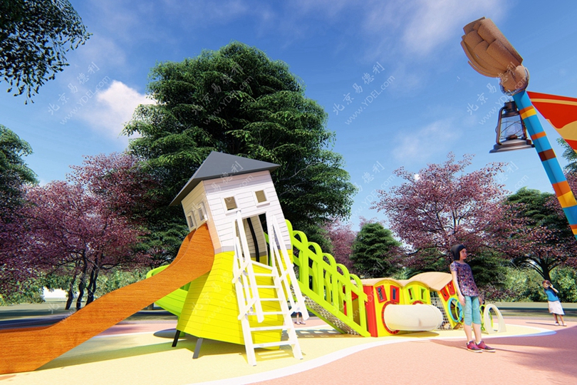 天津公（gōng）園定（dìng）製（zhì）歪房子滑梯
